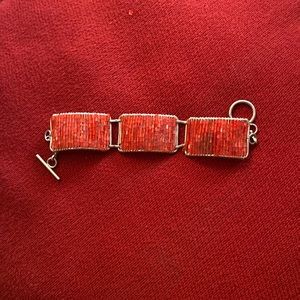 Red beaded bracelet